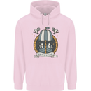 Viking Dream Ship Mens 80% Cotton Hoodie Light Pink