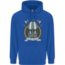 Viking Dream Ship Mens 80% Cotton Hoodie Royal Blue