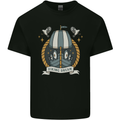 Viking Dream Ship Mens Cotton T-Shirt Tee Top Black