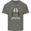 Viking Dream Ship Mens Cotton T-Shirt Tee Top Charcoal
