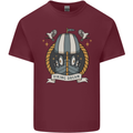 Viking Dream Ship Mens Cotton T-Shirt Tee Top Maroon