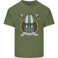 Viking Dream Ship Mens Cotton T-Shirt Tee Top Military Green
