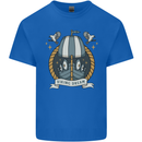 Viking Dream Ship Mens Cotton T-Shirt Tee Top Royal Blue