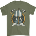 Viking Dream Ship Mens T-Shirt 100% Cotton Military Green