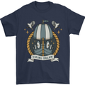 Viking Dream Ship Mens T-Shirt 100% Cotton Navy Blue