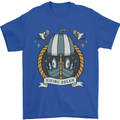 Viking Dream Ship Mens T-Shirt 100% Cotton Royal Blue
