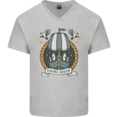 Viking Dream Ship Mens V-Neck Cotton T-Shirt Sports Grey