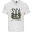 Viking Dream Ship Mens V-Neck Cotton T-Shirt White