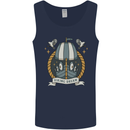 Viking Dream Ship Mens Vest Tank Top Navy Blue