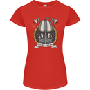 Viking Dream Ship Womens Petite Cut T-Shirt Red