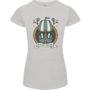 Viking Dream Ship Womens Petite Cut T-Shirt Sports Grey