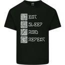 Viking Eat Sleep Raid Thor Valhalla Funny Mens Cotton T-Shirt Tee Top Black