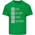 Viking Eat Sleep Raid Thor Valhalla Funny Mens Cotton T-Shirt Tee Top Irish Green