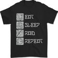 Viking Eat Sleep Raid Thor Valhalla Funny Mens T-Shirt 100% Cotton Black