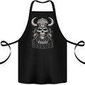 Viking Raiding Warrior Skull Cotton Apron 100% Organic Black