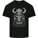 Viking Raiding Warrior Skull Kids T-Shirt Childrens Black