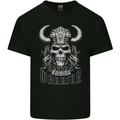 Viking Raiding Warrior Skull Mens Cotton T-Shirt Tee Top Black