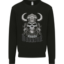 Viking Raiding Warrior Skull Mens Sweatshirt Jumper Black