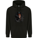 Viking Shield Maiden Woman Warrior Mens 80% Cotton Hoodie Black