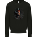 Viking Shield Maiden Woman Warrior Mens Sweatshirt Jumper Black