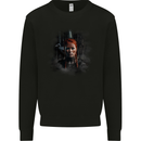 Viking Shield Maiden Woman Warrior Mens Sweatshirt Jumper Black