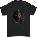 Viking Shield Maiden Woman Warrior Mens T-Shirt 100% Cotton Black