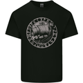 Viking Ship With Norse Text Mens Cotton T-Shirt Tee Top Black