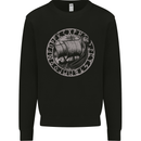 Viking Ship With Norse Text Mens Sweatshirt Jumper Black