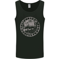 Viking Ship With Norse Text Mens Vest Tank Top Black