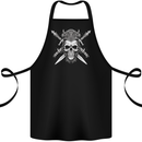 Viking Skull With Swords Warrior Gym MMA Cotton Apron 100% Organic Black