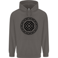 Viking Symbol Norse Mythology Black Gym Mens 80% Cotton Hoodie Charcoal