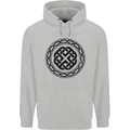 Viking Symbol Norse Mythology Black Gym Mens 80% Cotton Hoodie Sports Grey