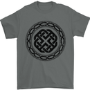 Viking Symbol Norse Mythology Black Gym Mens T-Shirt 100% Cotton Charcoal