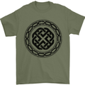 Viking Symbol Norse Mythology Black Gym Mens T-Shirt 100% Cotton Military Green