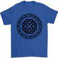 Viking Symbol Norse Mythology Black Gym Mens T-Shirt 100% Cotton Royal Blue