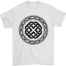 Viking Symbol Norse Mythology Black Gym Mens T-Shirt 100% Cotton White