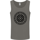 Viking Symbol Norse Mythology Black Gym Mens Vest Tank Top Charcoal