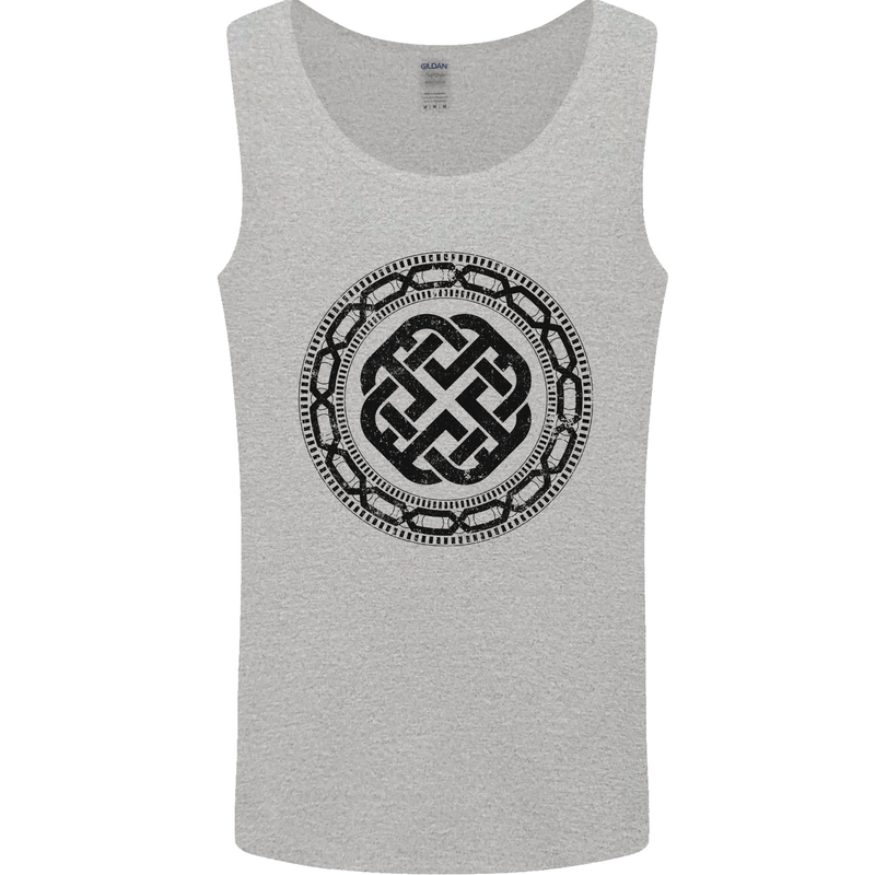 Viking Symbol Norse Mythology Black Gym Mens Vest Tank Top Sports Grey