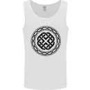 Viking Symbol Norse Mythology Black Gym Mens Vest Tank Top White