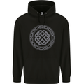 Viking Symbol Norse Mythology Grey Gym Childrens Kids Hoodie Black