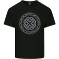 Viking Symbol Norse Mythology Grey Gym Kids T-Shirt Childrens Black