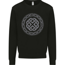 Viking Symbol Norse Mythology Grey Gym Mens Sweatshirt Jumper Black