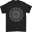 Viking Symbol Norse Mythology Grey Gym Mens T-Shirt 100% Cotton Black