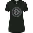 Viking Symbol Norse Mythology Grey Gym Womens Wider Cut T-Shirt Black