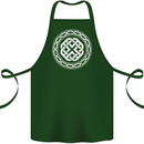 Viking Symbol Norse Mythology White Gym Cotton Apron 100% Organic Forest Green