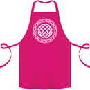 Viking Symbol Norse Mythology White Gym Cotton Apron 100% Organic Pink