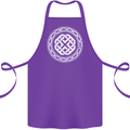 Viking Symbol Norse Mythology White Gym Cotton Apron 100% Organic Purple