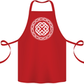 Viking Symbol Norse Mythology White Gym Cotton Apron 100% Organic Red