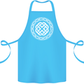 Viking Symbol Norse Mythology White Gym Cotton Apron 100% Organic Turquoise