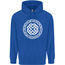 Viking Symbol Norse Mythology White Gym Mens 80% Cotton Hoodie Royal Blue